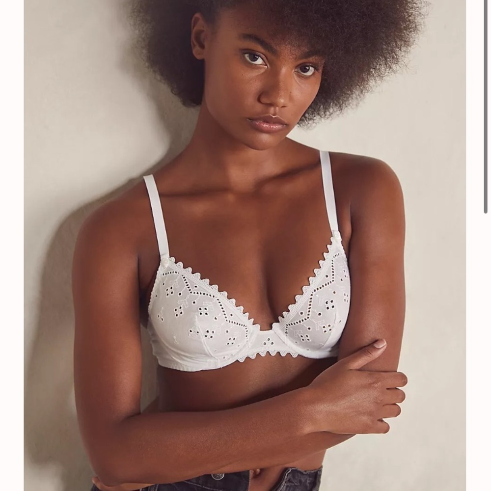 Free people Madison Lejaby size 32b triangle bra new white